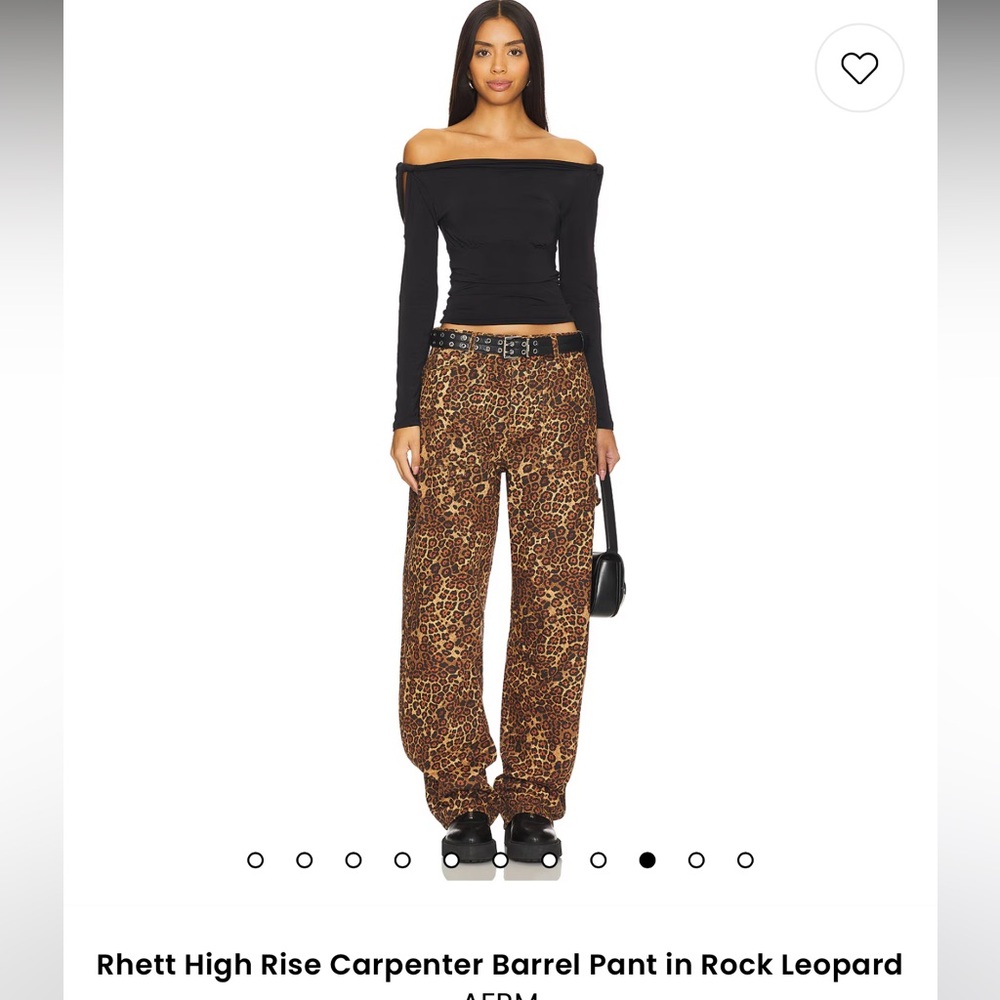 AFRM Rhett High Rise Leopard Pants - Picture 4 of 14